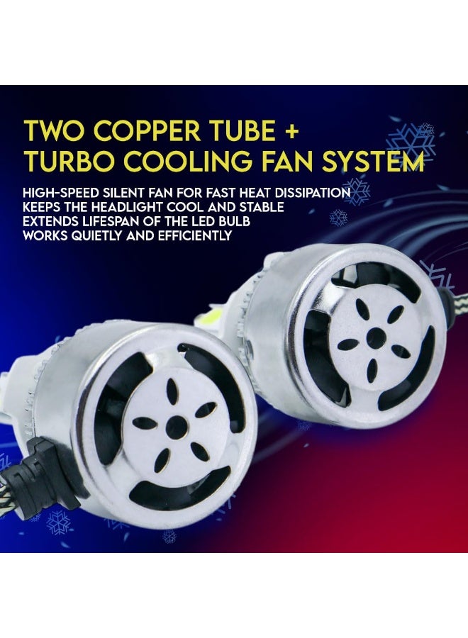 Pack of 2 C6 360° High Power LED Headlight Bulbs – H11 | 36W | Single Beam | 6000K Without Driver | 6-Month International Warranty - Image 4